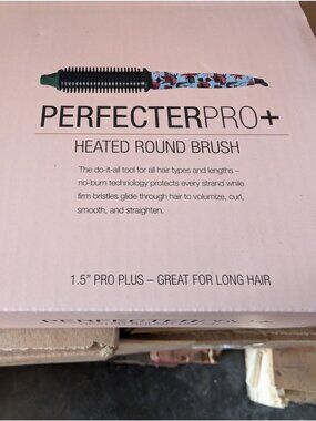 Calista Perfecter Pro Plus Heated Round Brush Professional Styling Blue Rose1.5i